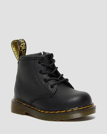 Botas con Cordones Dr Martens Infant 1460 Softy T Cuero Niños Negros | MX 14NWY